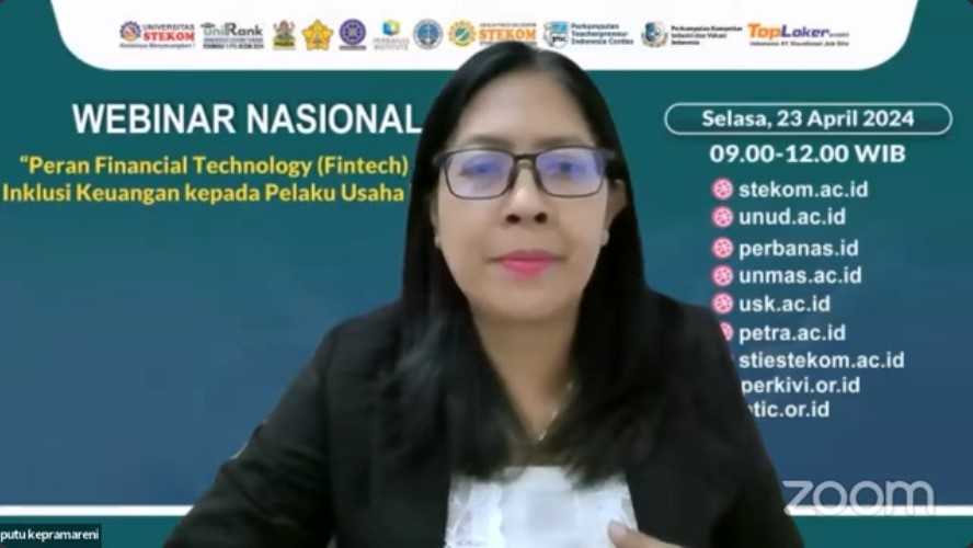 WEBINAR NASIONAL Peran Financial Technology (Fintech) dalam Inklusi Keuangan Kepada Pelaku Usaha UMKM