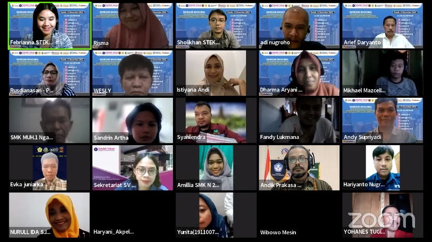 WEBINAR NASIONAL Peran Pemerintah dan Industri dalam Revitalisasi Pendidikan Tinggi Vokasi untuk Menyiapkan SDM yang Memiliki Daya Saing