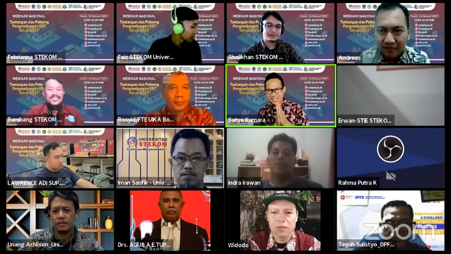 WEBINAR NASIONAL Tantangan dan Peluang Pengembangan EBT Tahun 2023