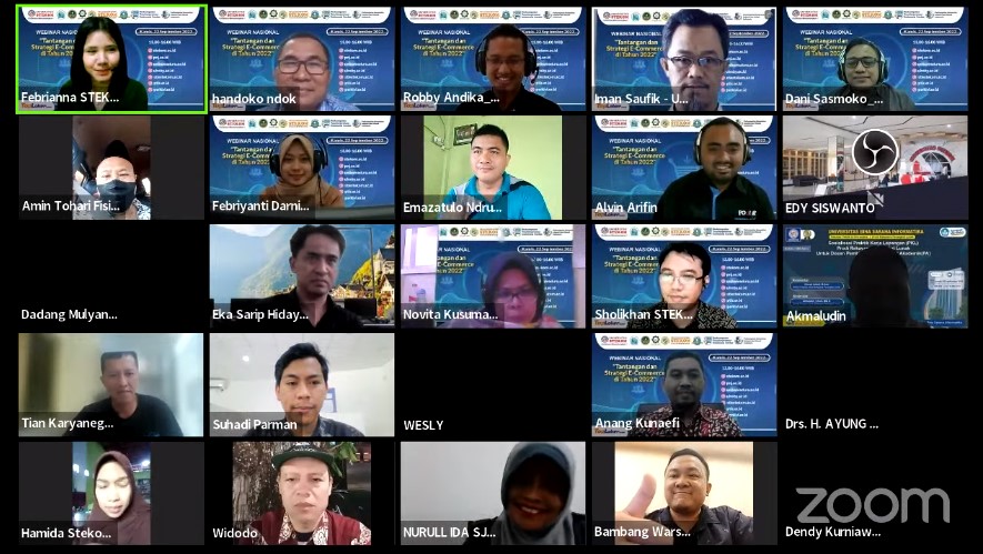 WEBINAR NASIONAL Tantangan dan Strategi E-Commerce di Tahun 2022