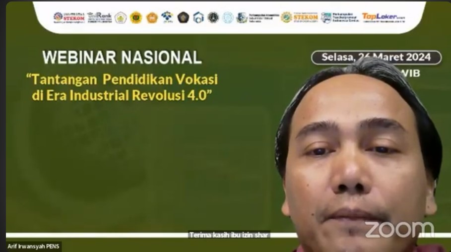 WEBINAR NASIONAL Tantangan Pendidikan Vokasi di Era Industrial Revolusi 4.0