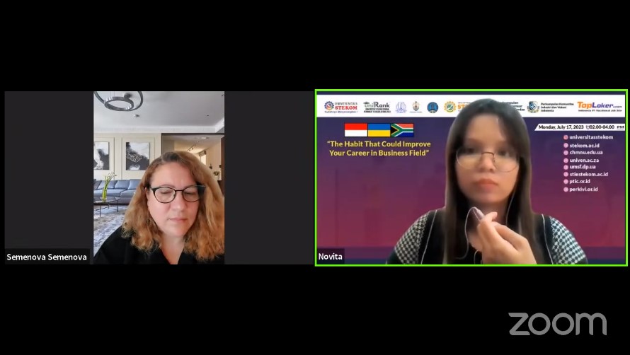 INTERNATIONAL WEBINAR The Habit That Could Improve Your Career in Business Field