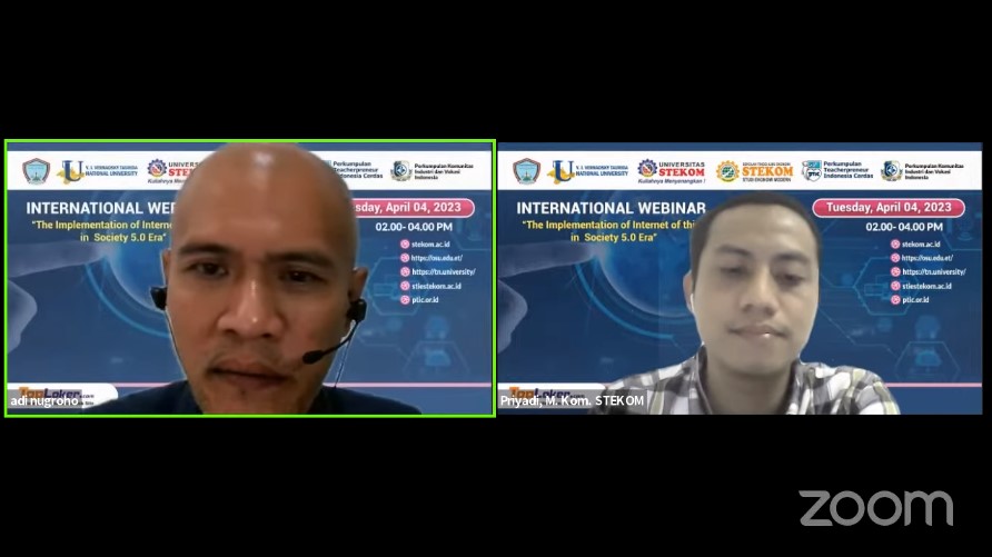 INTERNATIONAL WEBINAR The Implementation of Internet of thing in Society 5.0 Era