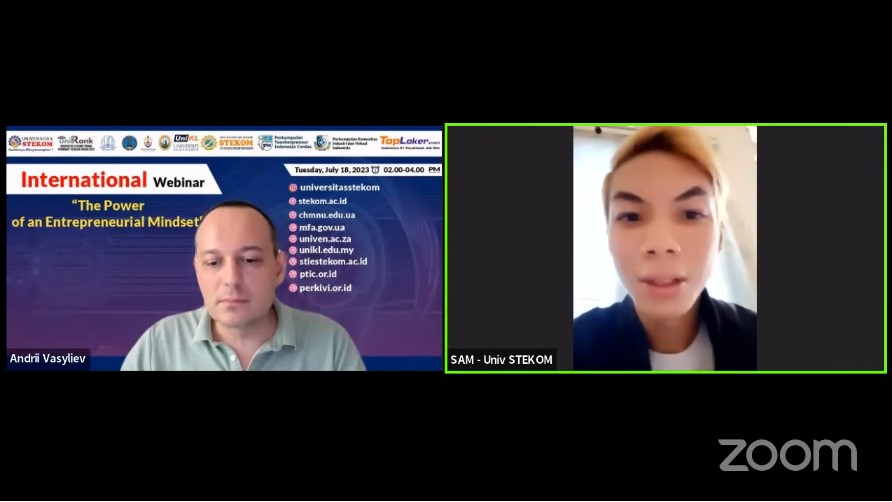 INTERNATIONAL WEBINAR The Power of an Entrepreneurial Mindset