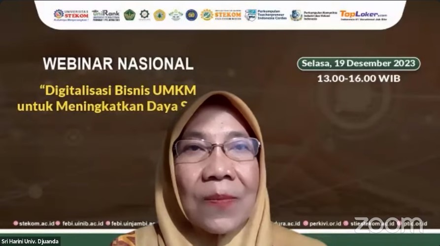 WEBINAR NASIONAL Digitalisasi Bisnis UMKM untuk Meningkatkan Daya saing