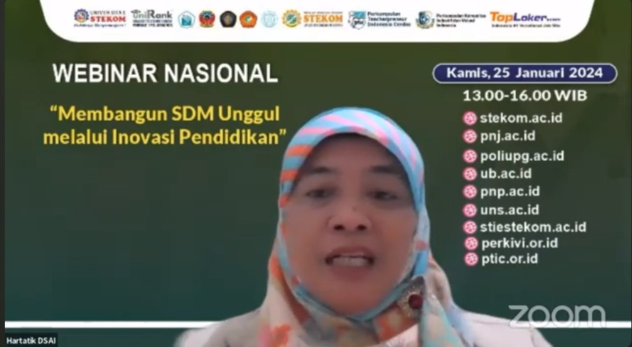 WEBINAR NASIONAL Membangun SDM Unggul melalui Inovasi Pendidikan