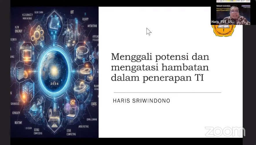 WEBINAR NASIONAL Peluang dan Tantangan Penerapan TI pada tahun 2024