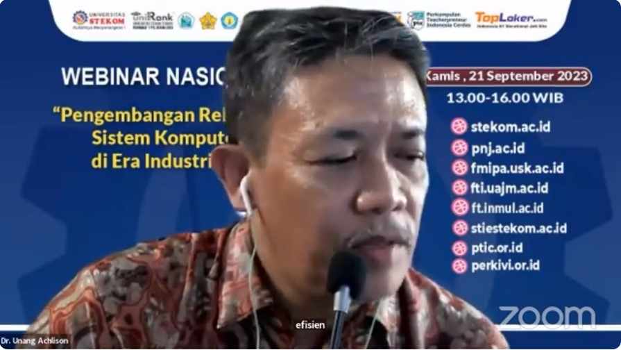 WEBINAR NASIONAL Pengembangan Rekayasa Sistem Komputer di Era Industri 4.0