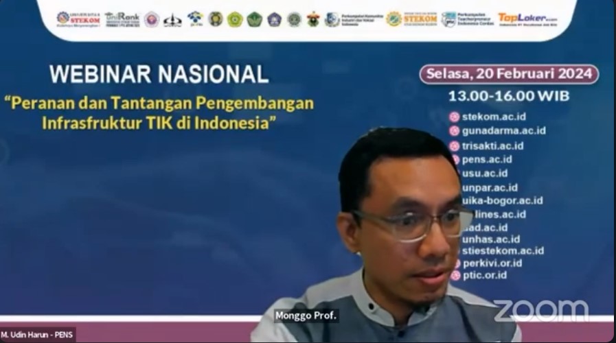 WEBINAR NASIONAL Peranan dan Tantangan Pengembangan Infrasfruktur TIK di Indonesia