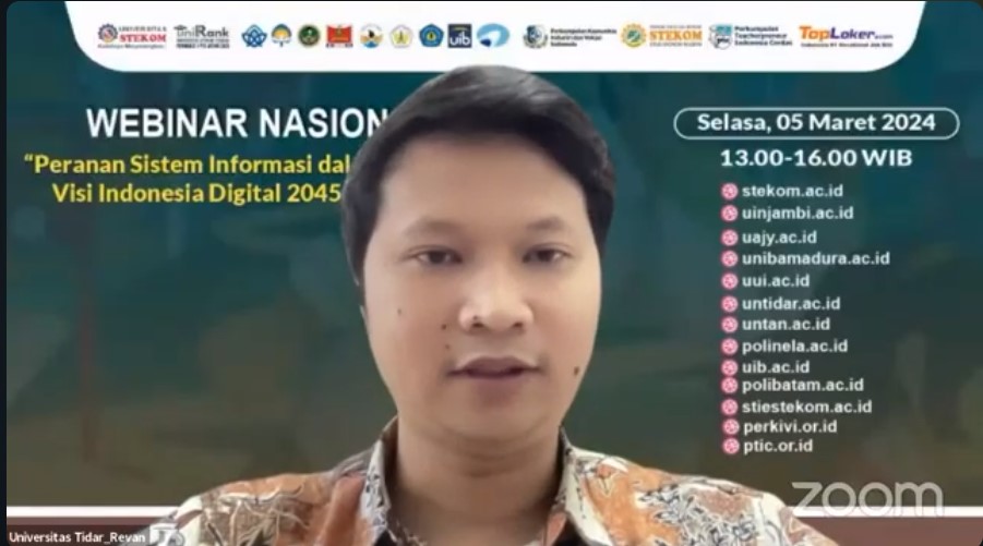 WEBINAR NASIONAL Peranan Sistem Informasi dalam Mencapai Visi Indonesia Digital 2045 (VID2045)