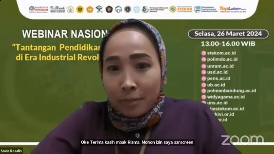 WEBINAR NASIONAL Tantangan Pendidikan Vokasi di Era Industrial Revolusi 4.0