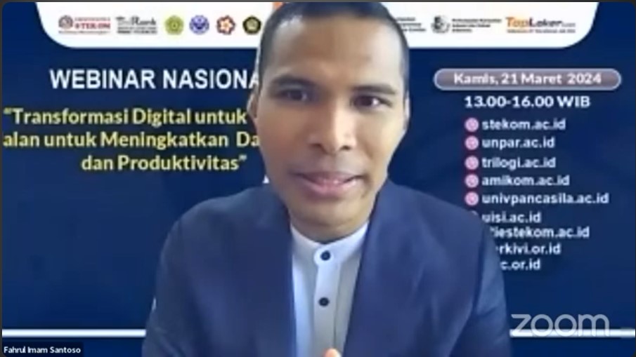 WEBINAR NASIONAL Transformasi Digital untuk UMKM : Jalan untuk Meningkatkan Daya Saing dan Produktivitas