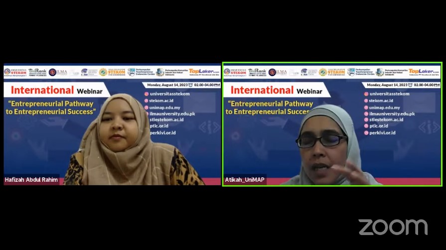 WEBINAR INTERNASIONAL Entrepreneurial Pathway to Entrepreneurial Success