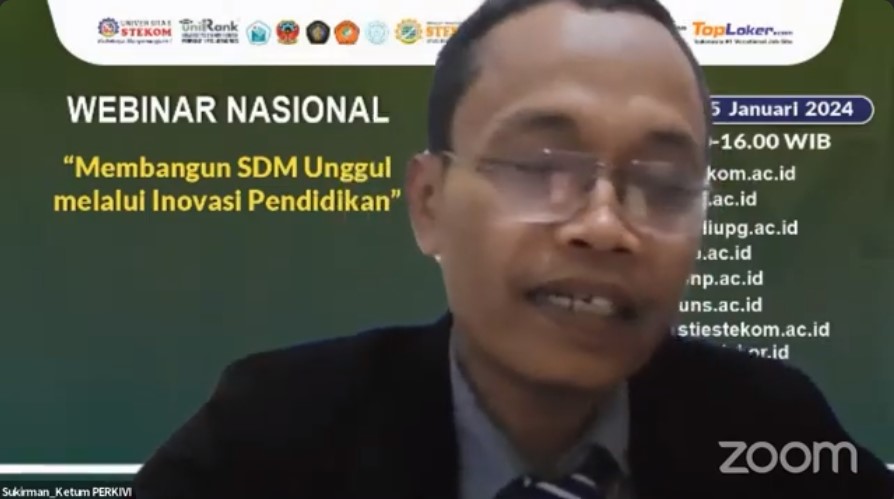WEBINAR NASIONAL Membangun SDM Unggul melalui Inovasi Pendidikan