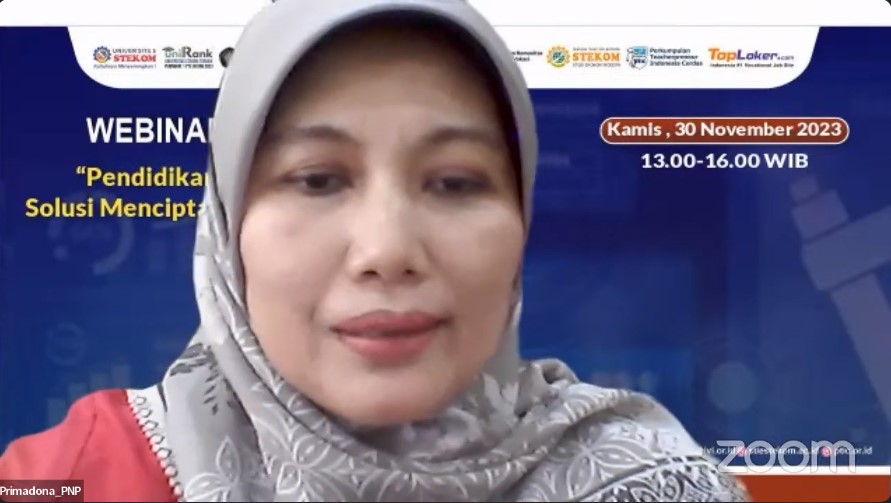 WEBINAR NASIONAL Pendidikan Vokasi sebegai Solusi Menciptakan Lapangan Kerja