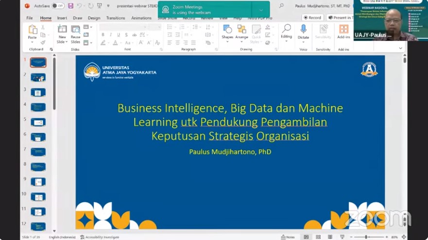 WEBINAR NASIONAL Penerapan Sistem Informasi dalam Membangun dan Meningkatkan Strategi dan Daya Saing Bisnis