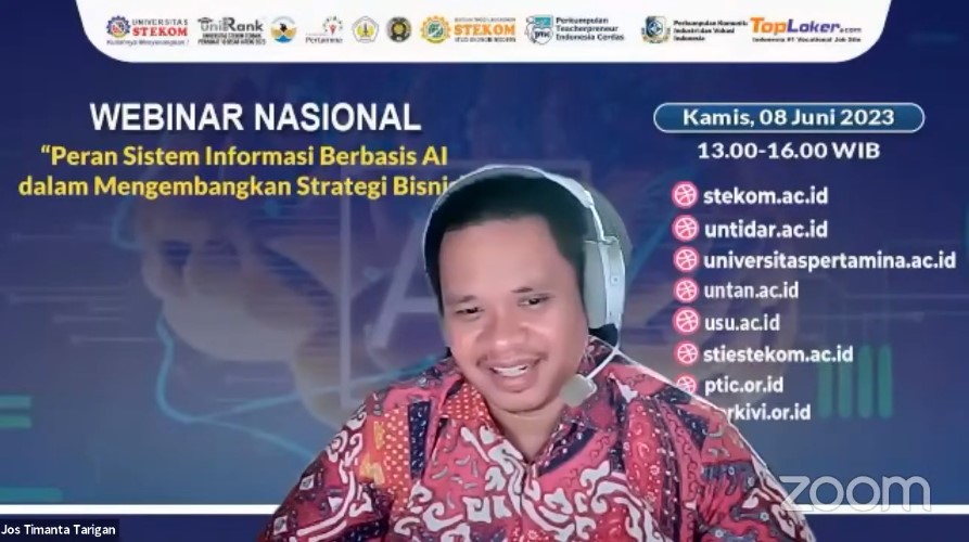 WEBINAR NASIONAL Peran Siste, Informasi Berbasis AI dalam  Mengembangkan Strategi Bisnis