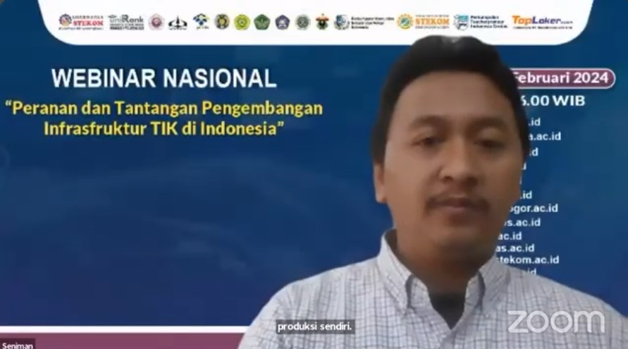 WEBINAR NASIONAL Peranan dan Tantangan Pengembangan Infrasfruktur TIK di Indonesia