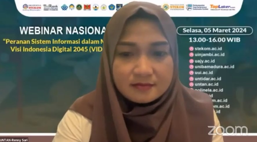 WEBINAR NASIONAL Peranan Sistem Informasi dalam Mencapai Visi Indonesia Digital 2045 (VID2045)