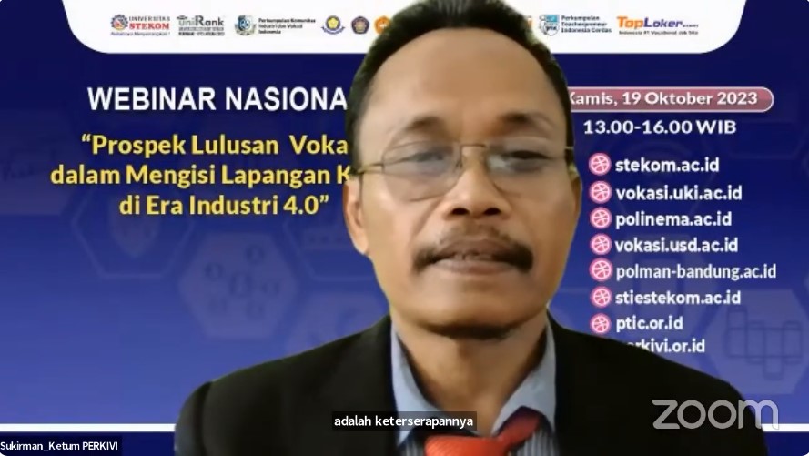 WEBINAR NASIONAL Prospek Lulusan Vokasi dalam Mengisi Lapangan Kerja di Era Industri 4.0