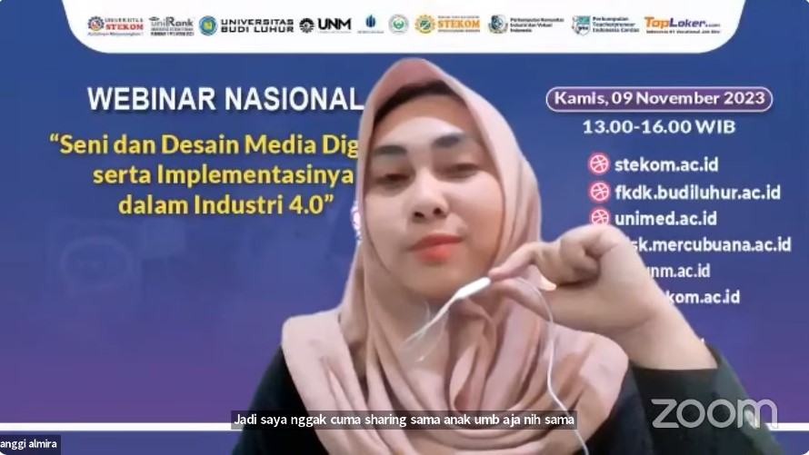 WEBINAR NASIONAL Seni dan Desain Media Digital serta Implementasinya dalam Industri 4.0