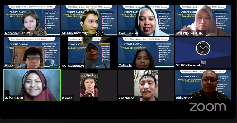 WEBINAR NASIONAL Strategi dan Implementasi Akuntansi UMKM di Era Digitalisasi