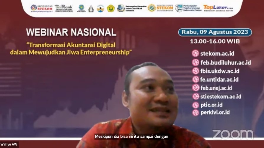 WEBINAR NASIONAL Transformasi Akuntansi Digital dalam Mewujudkan Jiwa Enterpreneurship