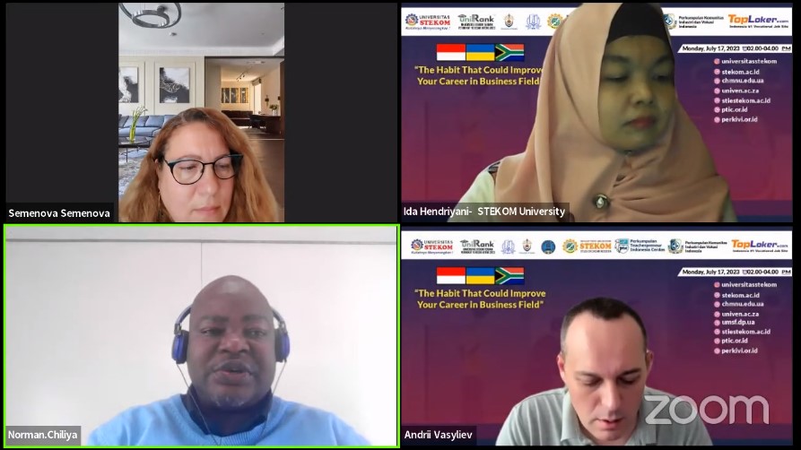 INTERNATIONAL WEBINAR The Habit That Could Improve Your Career in Business Field