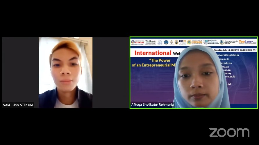 INTERNATIONAL WEBINAR The Power of an Entrepreneurial Mindset