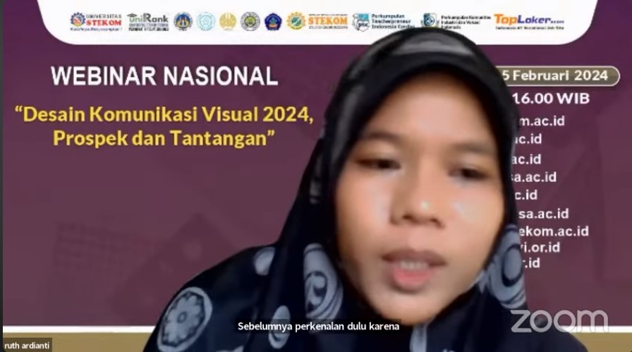 WEBINAR NASIONAL Desain Komunikasi Visual 2024 , Prospek dan Tantangan