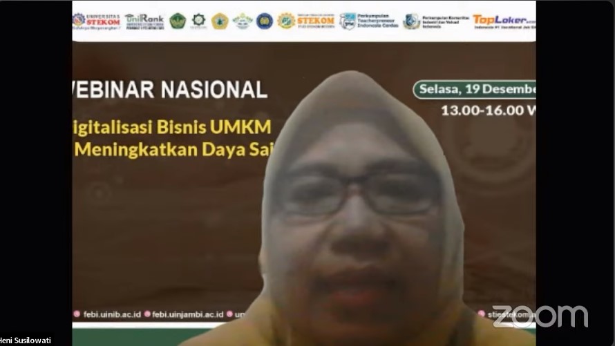 WEBINAR NASIONAL Digitalisasi Bisnis UMKM untuk Meningkatkan Daya saing