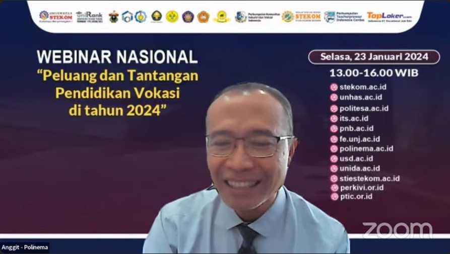 WEBINAR NASIONAL Peluang dan Tantangan Pendidikan Vokasi di tahun 2024
