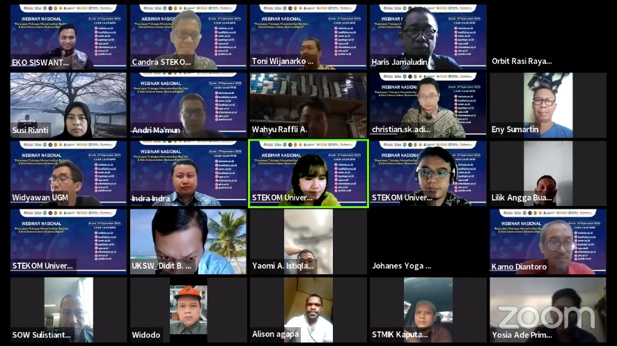 WEBINAR NASIONAL Penerapan TI dengan Memanfaatkan Big Data &amp; Data Science dalam Business Digital