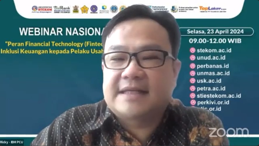 WEBINAR NASIONAL Peran Financial Technology (Fintech) dalam Inklusi Keuangan Kepada Pelaku Usaha UMKM