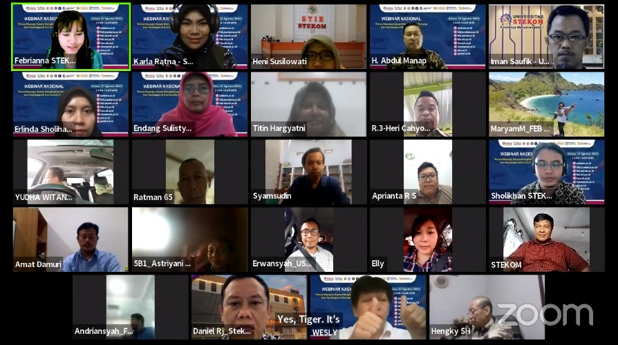 WEBINAR NASIONAL Peran Manajer dalam Menghadapi Peluang dan Tantangan di Era Society 5.0