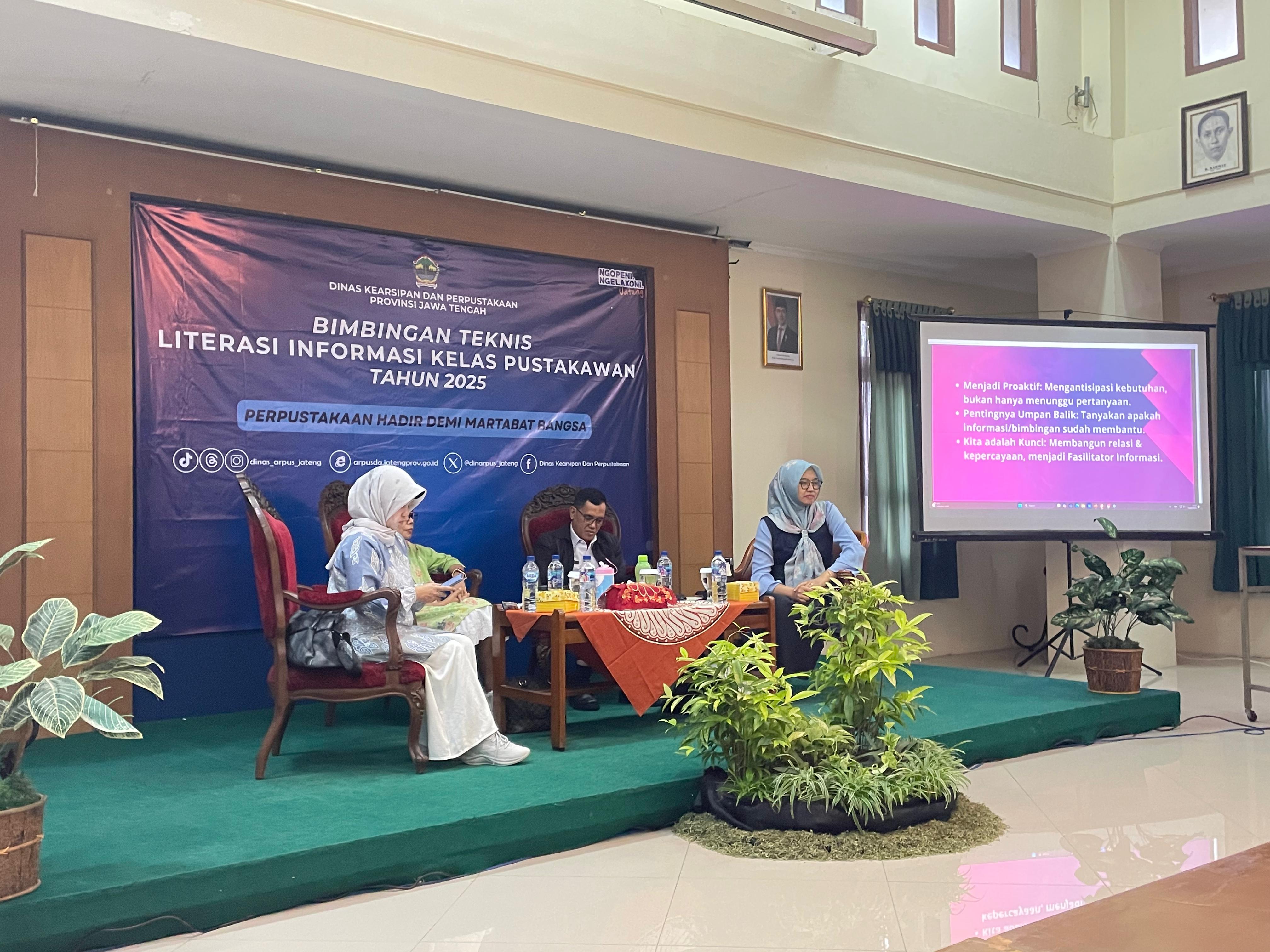 Universitas STEKOM Berpartisipasi dalam Bimtek Literasi Informasi untuk Pustakawan yang Diselenggarakan Dinas ARPUS Provinsi Jawa Tengah