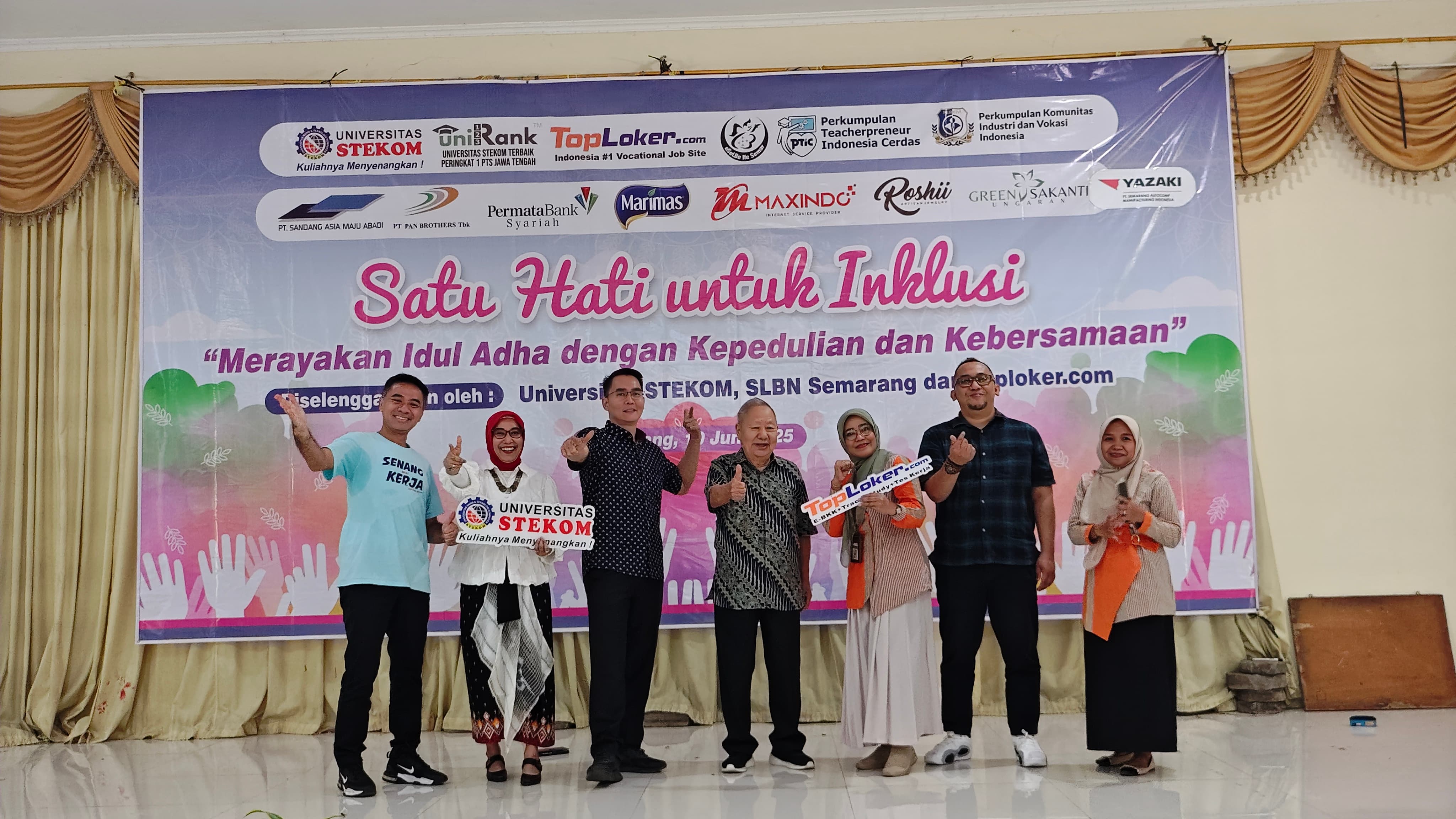 Universitas STEKOM dan SLB Negeri Semarang Gelar Tasyakuran Idul Adha Bertema “Satu Hati untuk Inklusi”