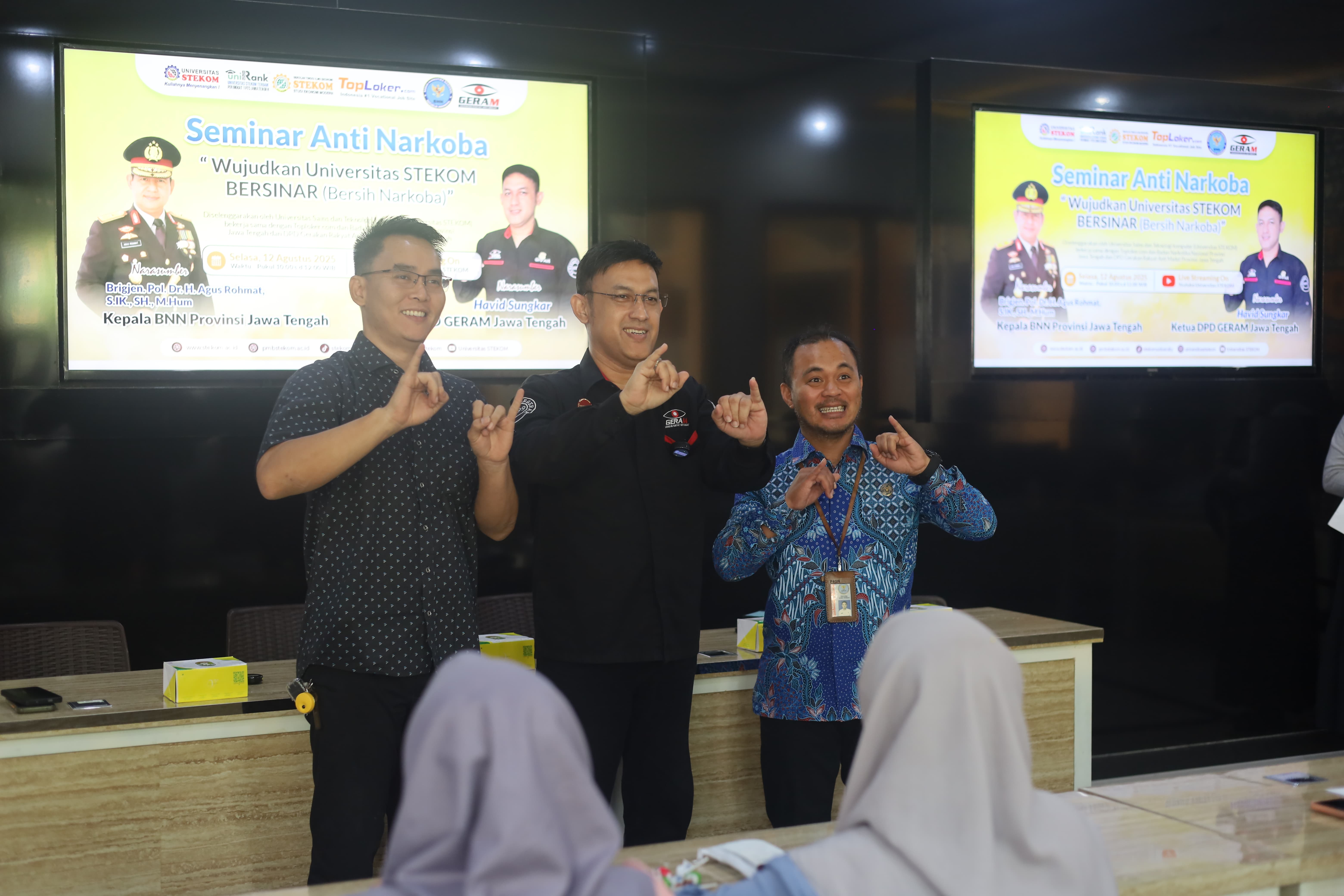 Universitas STEKOM Gelar Seminar Anti Narkoba
