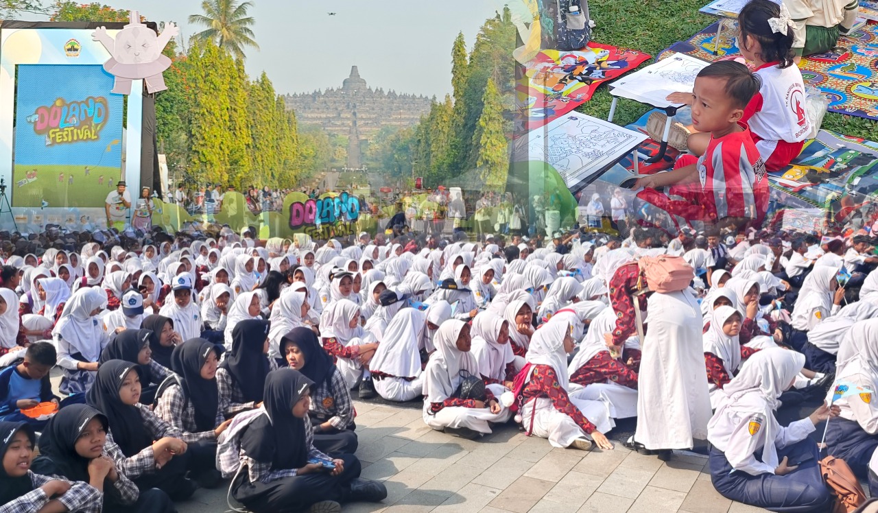 Universitas STEKOM Hadiri Hari Anak Nasional 2025 di Borobudur, Dukung Penuh Pendidikan dan Inklusi Anak